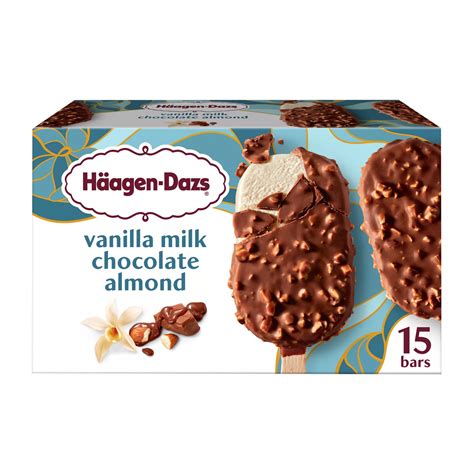 Haagen-Dazs Vanilla Milk Chocolate Almond Ice Cream Bars, 15 ct. | BJ's ...