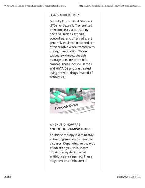 SOLUTION: What antibiotics treat sexually transmitted diseases - Studypool