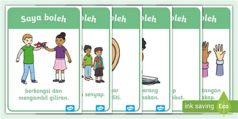 Poster Kelakuan Baik Dalam Kelas (teacher made) - Twinkl