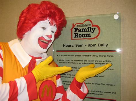 Ronald McDonald at the St. David's Women's Center Family Room | Ronald ...