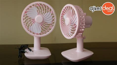 Portable Fan, Mini Table Fan with Rechargeable 350mAh Battery Quiet 3 ...