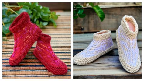 Image result for Bootie Slipper Knitting Pattern