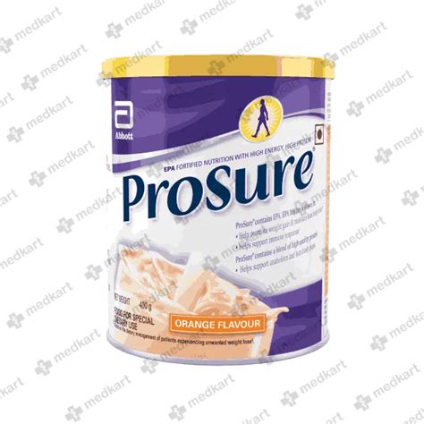 PROSURE ORANGE POWDER 400 GM | Uses, Price, Side Effects, Dosage ...