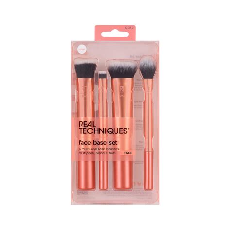 Real Techniques Face Base Makeup Brush Kit, For Concealer, Foundation ...