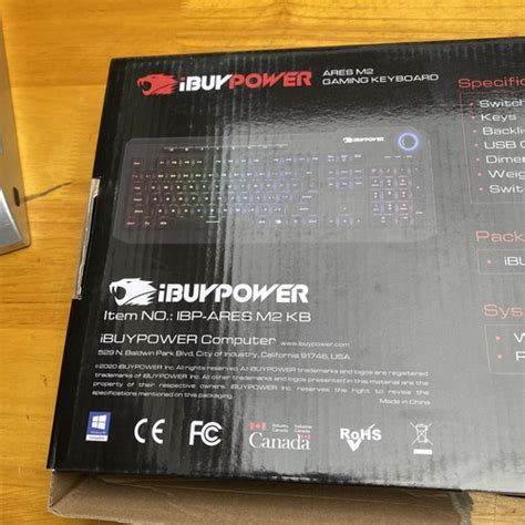 Image result for iBUYPOWER Keyboard IBP Ares M2 BK
