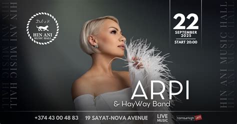 Arpi & Hay Way Band, 19, Sayat Nova Avenue, Yerevan, Armenia, 22 ...