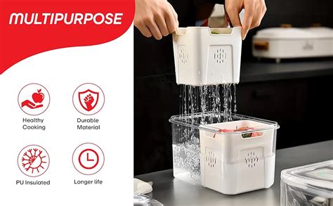 PRIME PICK Fridge Storage Boxes Fruit vegetable, Fridge Food Storage ...