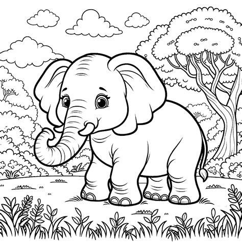 Elephant Coloring Pages 29 - Coloring Pages Gem