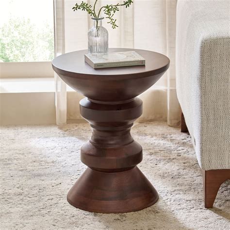 Buy Otis Mango Wood Accent Table - Brown from Home Centre at just INR ...