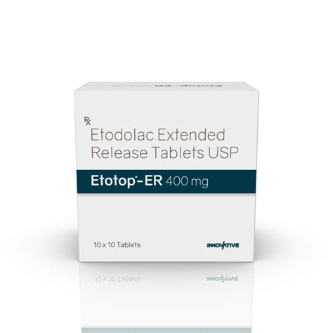 Etotop Plus Tablets | Etodolac | Suppliers in India | Innovative Pharmaceuticals