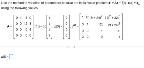 Image result for First Order Variation of Parameters Step by Step