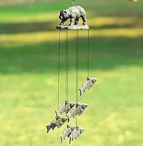 Anecdotal Aardvark Bear and Fish Windchime : Amazon.in: Home & Kitchen