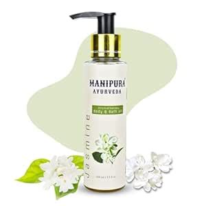 Buy MANIPURA AYURVEDA Bath Body Oil Jasmine Flavour (100ML) Made With ...