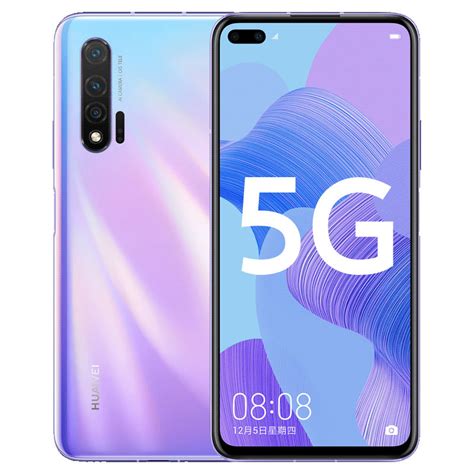 HUAWEI Nova 6 5G with dual punch-hole display, 105° ultra-wide front ...