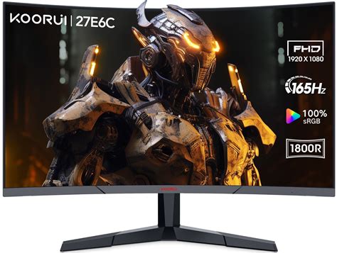 KOORUI 27 inch Curved Gaming Monitor, 165Hz FHD India | Ubuy
