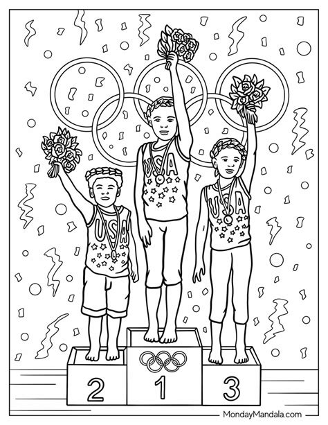 Usa Olympics Coloring Pages FREE 8 Printable Olympic Coloring Pages