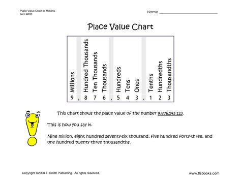 49+ Free Printable Place Value Chart Templates [PDF]