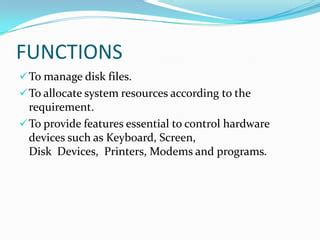 Image result for Features of Disk Operating System
