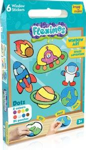 Imagimake Fleximos Space Adventure DIY Window Stickers – Dotz Air Dry ...