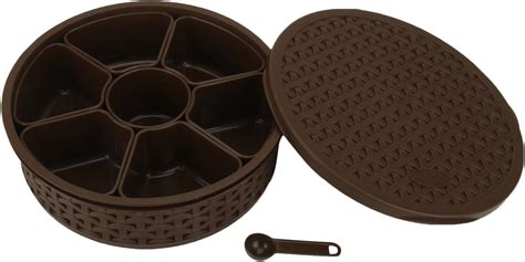 Buy AXN 7 in 1 Multipurpose 7 Sections Square Masala Box | Rangoli ...