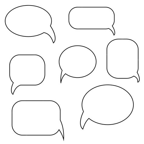 Premium Vector | Blank empty speech bubbles vector illustration