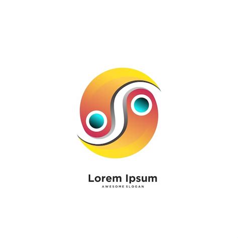 Fruit logo colorful gradient illustrations | Free Vector