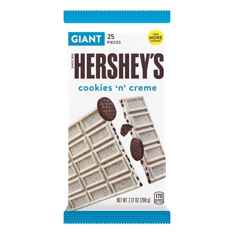 Hershey's Cookies 'N' Creme Giant Candy Bar, 25 Pieces