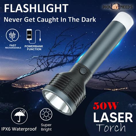 Pick Ur Needs Rechargeable Long Range Small Search Torch Light With Al