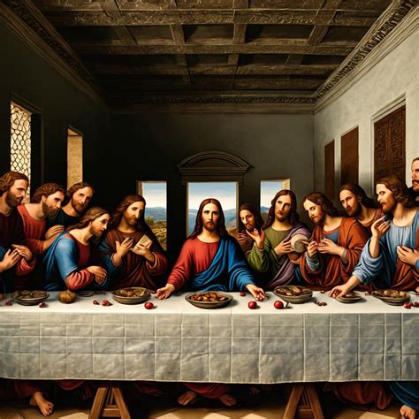 The Last Supper Painting | Stable Diffusion Online