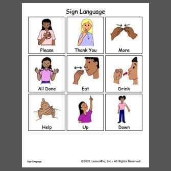 Image result for Sign Language Statements