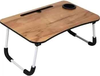 PGS Store Foldable Laptop Table with Cup Holder, Study Table, Bed Table ...