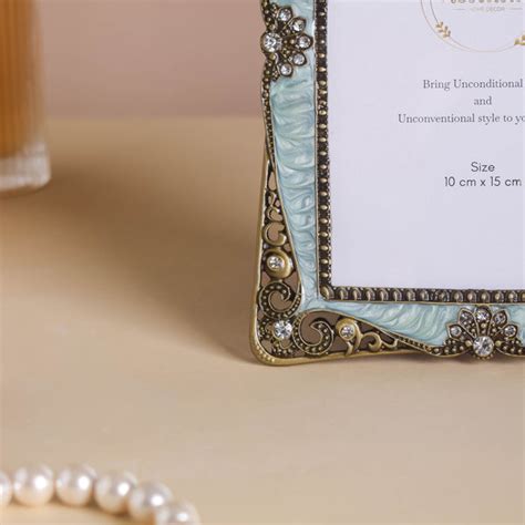 Blue Antique Photo Frame Small Online - Premium Photo Frame | Nestasia
