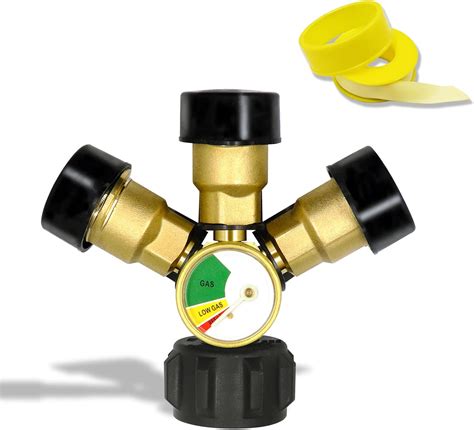 Buy 3 Way Propone Splitter QCCPOL Propane Tank 3 Y Splitter Adapter ...