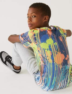 Paint Splatter Print T-Shirt (6-16 Yrs)