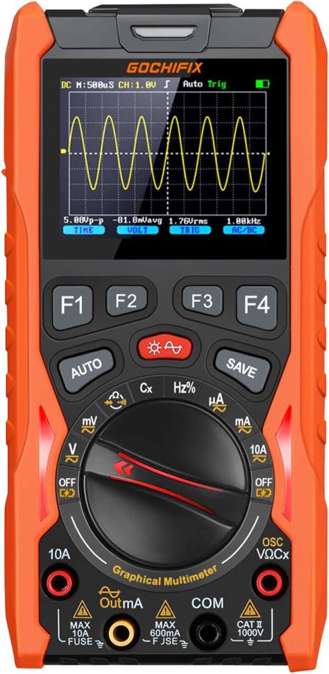 Handheld Oscilloscope Multimeter Waveform Generator 12MHz Bandwidth ...