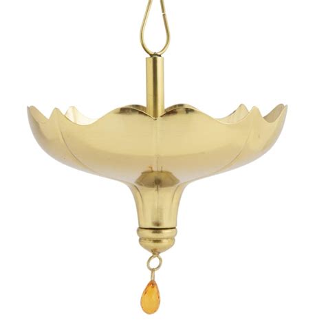 Buy Majestic - Gold Floral Chain Decor Hanging Lotus from Home Centre ...