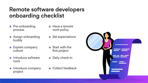 Checklist for Onboarding Remote Software Developers