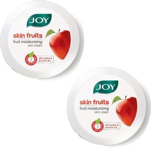 Joy Skin Fruits Moisturizing Skin Cream With Jojoba & Almond Oils (Pack ...