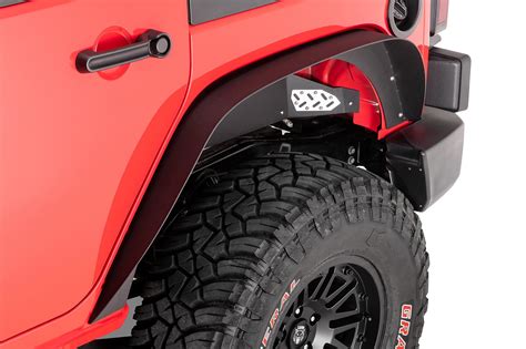 Quadratec Steel Slim Flat Fender Flares for 07-18 Jeep Wrangler JK | Quadratec