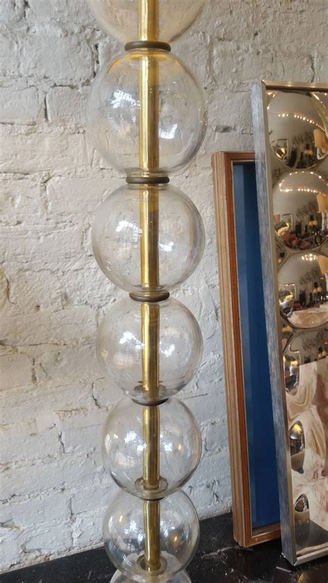 Blenko Stacked Glass Ball Floor Lamp at 1stDibs | stacked ball floor ...