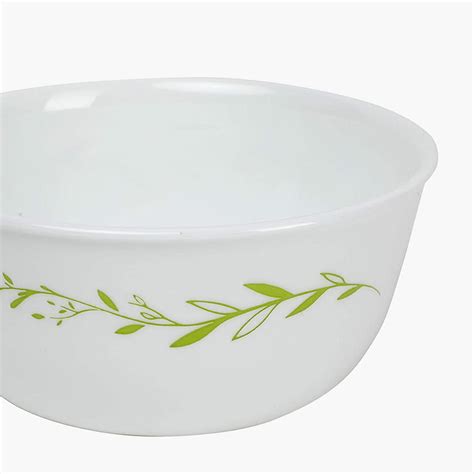 Buy CORELLE Livingware White Printed Vitrella Glass Curry Bowl - 828ml ...