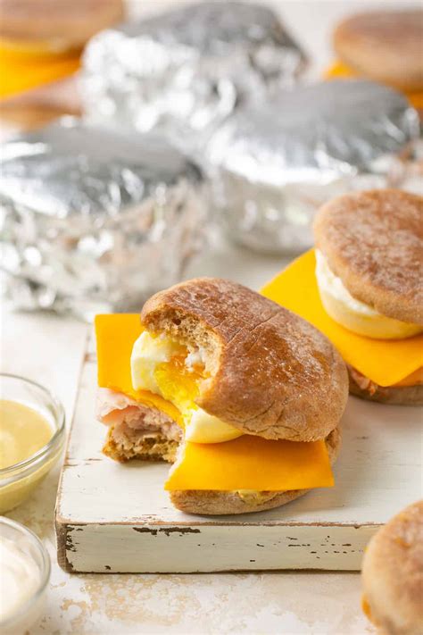 Meal Prep Breakfast Sandwiches | Lauren Fit Foodie