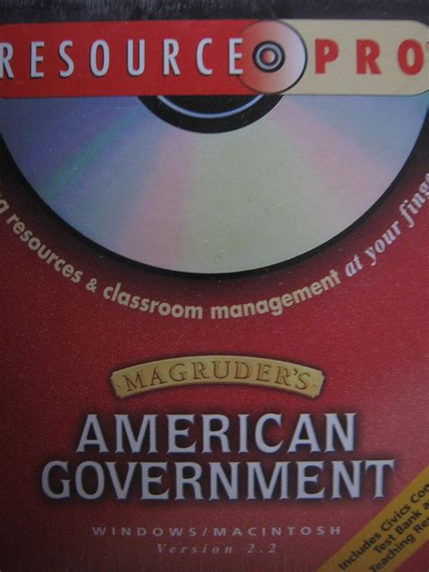 Magruder's American Government Resource Pro CD-ROM Prentice Hall ...