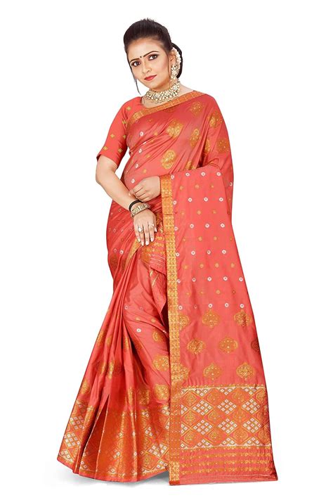 Buy SKIRAN’S Assamese Machine-Weaving Premium Poly Mekhela Chador ...