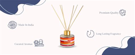 The Wishing Chair Reed Diffuser Set with 6 Sticks | Aroma Diffuser for ...