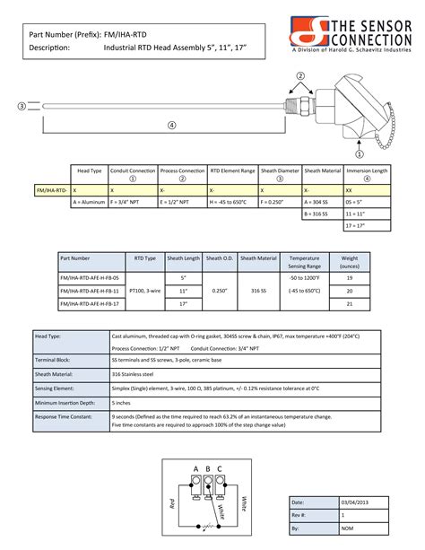 Rtd Pt100 Temperature Sensor Datasheet at Lily Bloom blog