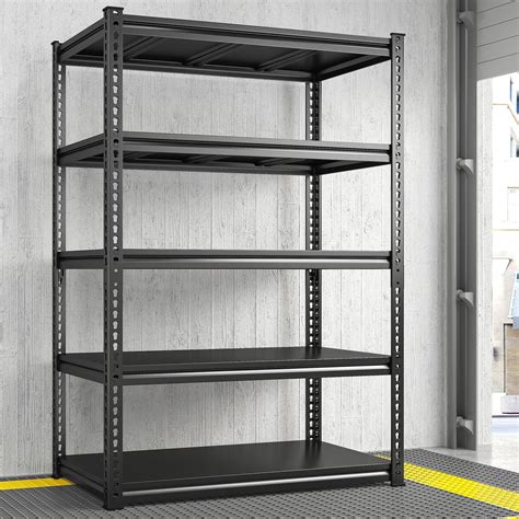 "Heavy Duty Storage Shelves, 5 Tier Metal Rack, 2000Lbs, 36""W x 72""H ...
