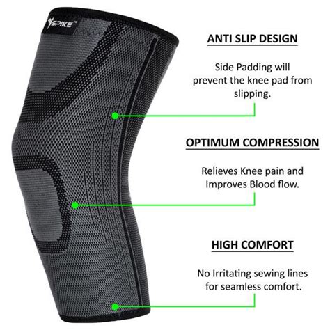 Spike Knee Cap (Black) - Spikefitness