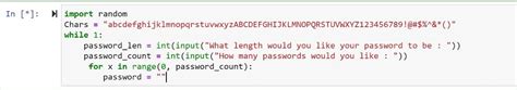 Password Lenght Using While Loop Python 的图像结果