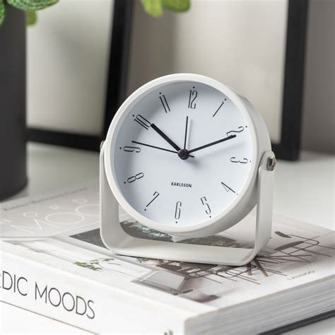 Karlsson Regal Numbers Alarm Clock - White